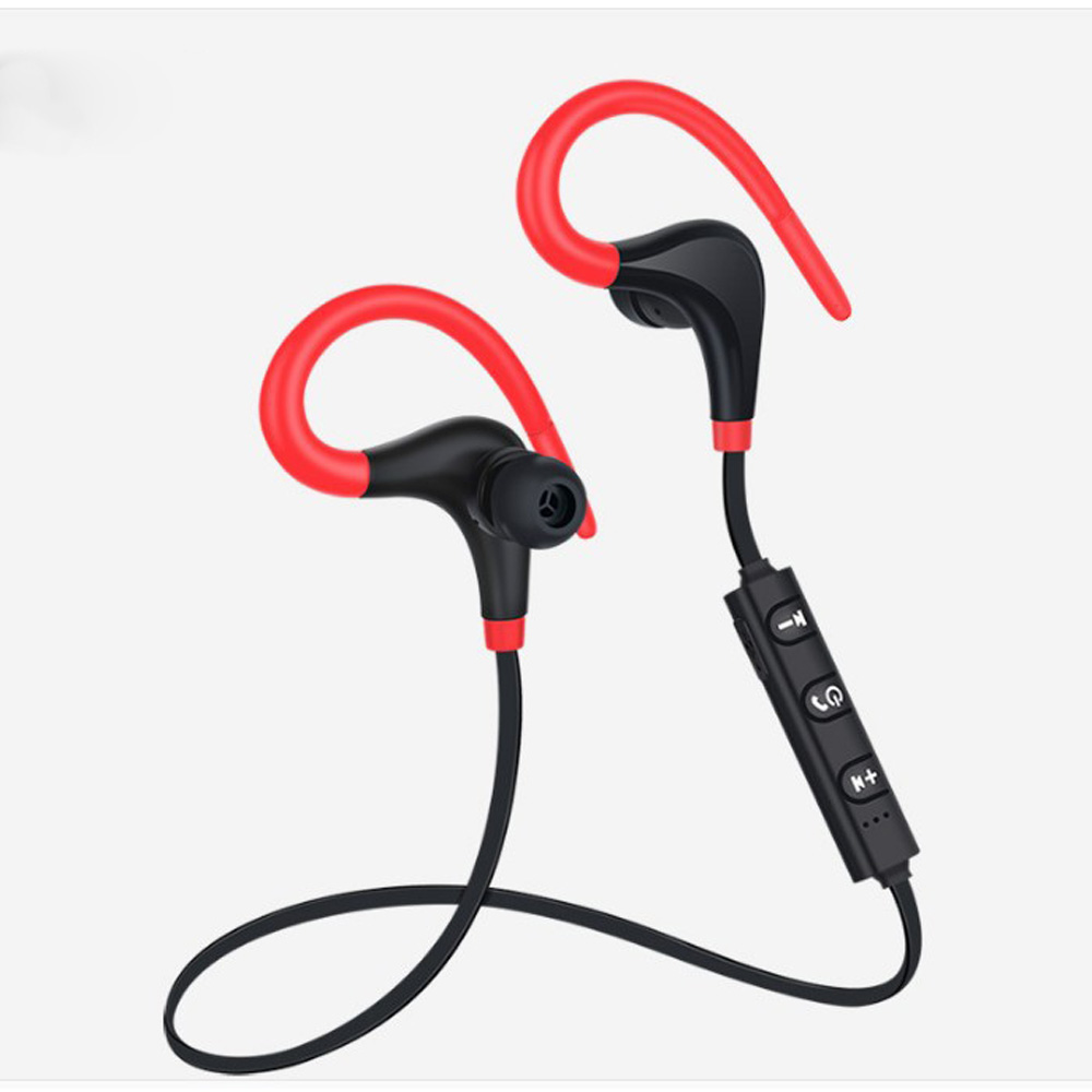 Hook Style Wireless Sports Bluetooth Stereo Headset (Red)